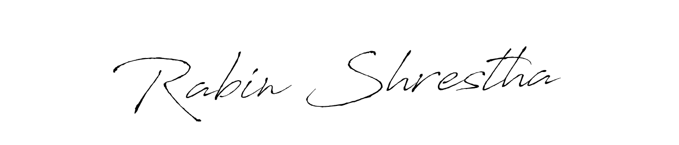 Rabin Shrestha stylish signature style. Best Handwritten Sign (Antro_Vectra) for my name. Handwritten Signature Collection Ideas for my name Rabin Shrestha. Rabin Shrestha signature style 6 images and pictures png