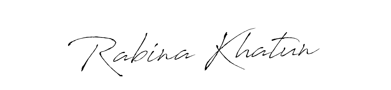 The best way (Antro_Vectra) to make a short signature is to pick only two or three words in your name. The name Rabina Khatun include a total of six letters. For converting this name. Rabina Khatun signature style 6 images and pictures png