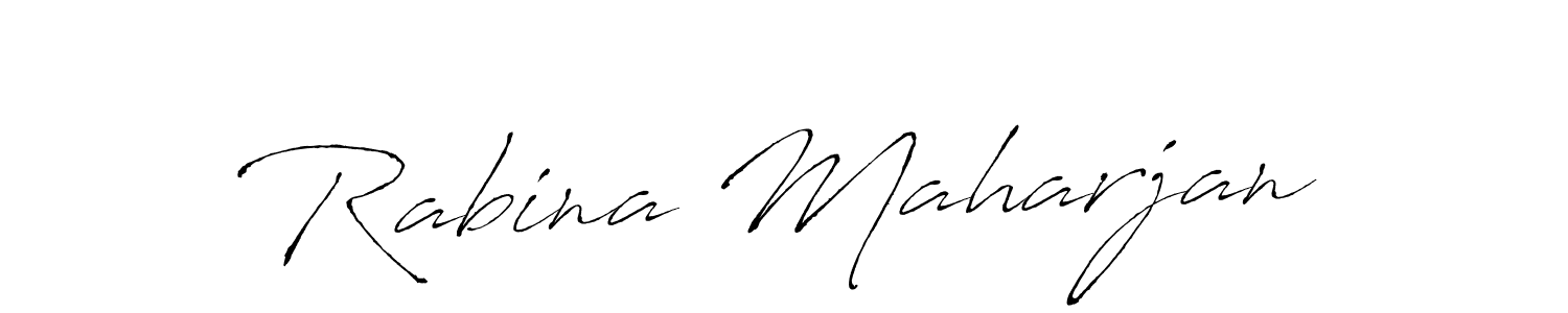 Rabina Maharjan stylish signature style. Best Handwritten Sign (Antro_Vectra) for my name. Handwritten Signature Collection Ideas for my name Rabina Maharjan. Rabina Maharjan signature style 6 images and pictures png