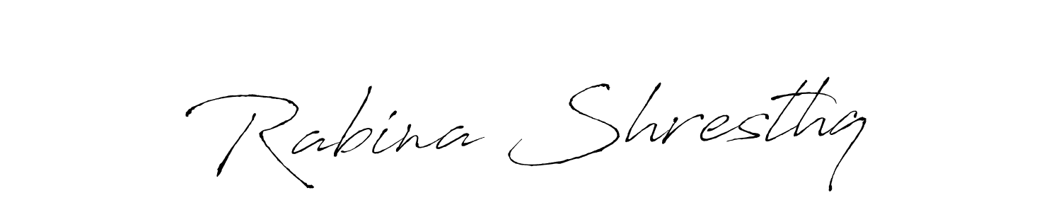 Rabina Shresthq stylish signature style. Best Handwritten Sign (Antro_Vectra) for my name. Handwritten Signature Collection Ideas for my name Rabina Shresthq. Rabina Shresthq signature style 6 images and pictures png