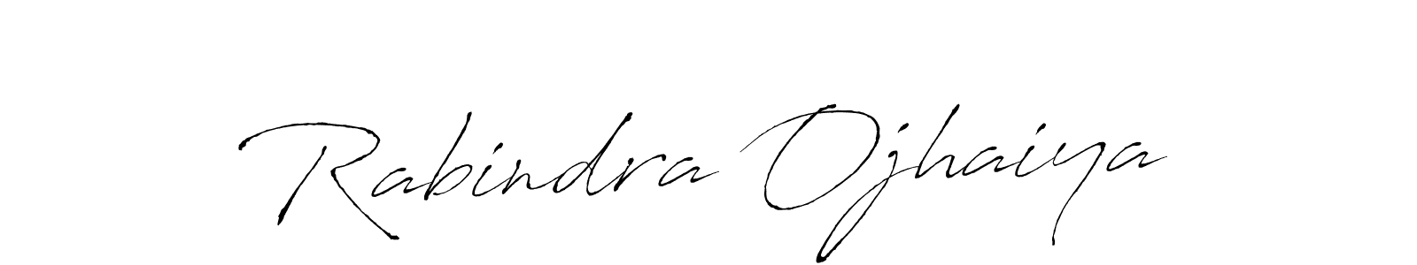 Make a beautiful signature design for name Rabindra Ojhaiya. With this signature (Antro_Vectra) style, you can create a handwritten signature for free. Rabindra Ojhaiya signature style 6 images and pictures png