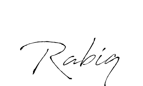 Make a beautiful signature design for name Rabiq. Use this online signature maker to create a handwritten signature for free. Rabiq signature style 6 images and pictures png