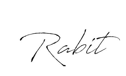 How to make Rabit name signature. Use Antro_Vectra style for creating short signs online. This is the latest handwritten sign. Rabit signature style 6 images and pictures png