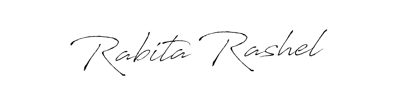 How to make Rabita Rashel signature? Antro_Vectra is a professional autograph style. Create handwritten signature for Rabita Rashel name. Rabita Rashel signature style 6 images and pictures png