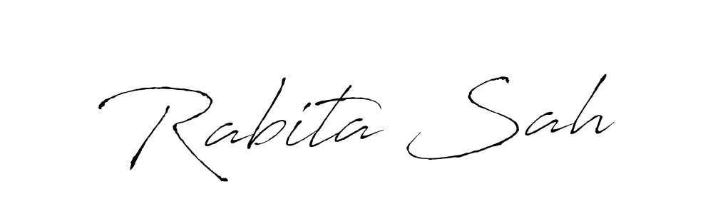 if you are searching for the best signature style for your name Rabita Sah. so please give up your signature search. here we have designed multiple signature styles  using Antro_Vectra. Rabita Sah signature style 6 images and pictures png