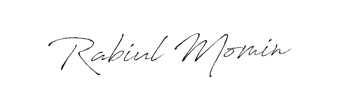 The best way (Antro_Vectra) to make a short signature is to pick only two or three words in your name. The name Rabiul Momin include a total of six letters. For converting this name. Rabiul Momin signature style 6 images and pictures png