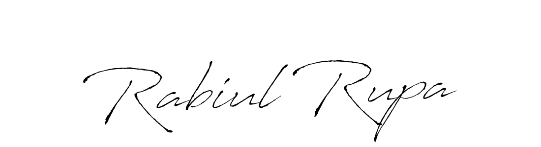 How to make Rabiul Rupa signature? Antro_Vectra is a professional autograph style. Create handwritten signature for Rabiul Rupa name. Rabiul Rupa signature style 6 images and pictures png