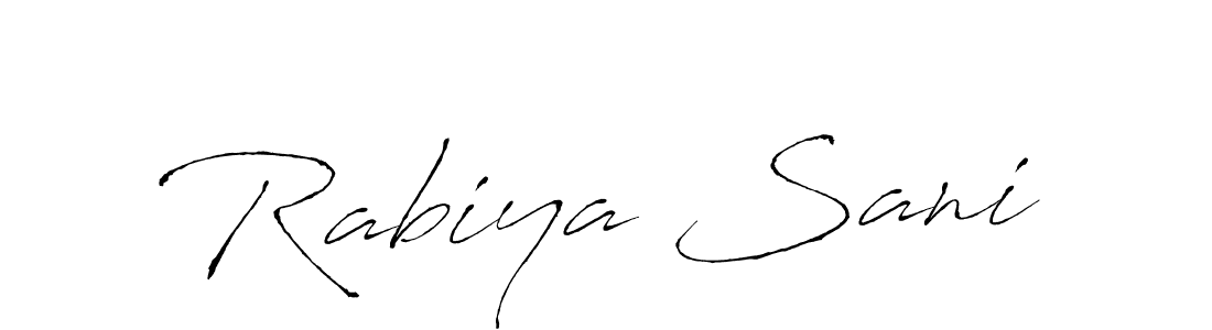 It looks lik you need a new signature style for name Rabiya Sani. Design unique handwritten (Antro_Vectra) signature with our free signature maker in just a few clicks. Rabiya Sani signature style 6 images and pictures png