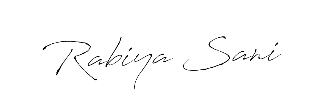 Rabiya Sani stylish signature style. Best Handwritten Sign (Antro_Vectra) for my name. Handwritten Signature Collection Ideas for my name Rabiya Sani. Rabiya Sani signature style 6 images and pictures png