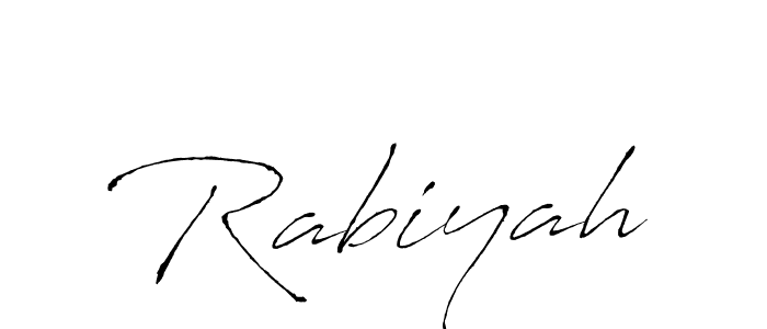 Antro_Vectra is a professional signature style that is perfect for those who want to add a touch of class to their signature. It is also a great choice for those who want to make their signature more unique. Get Rabiyah name to fancy signature for free. Rabiyah signature style 6 images and pictures png