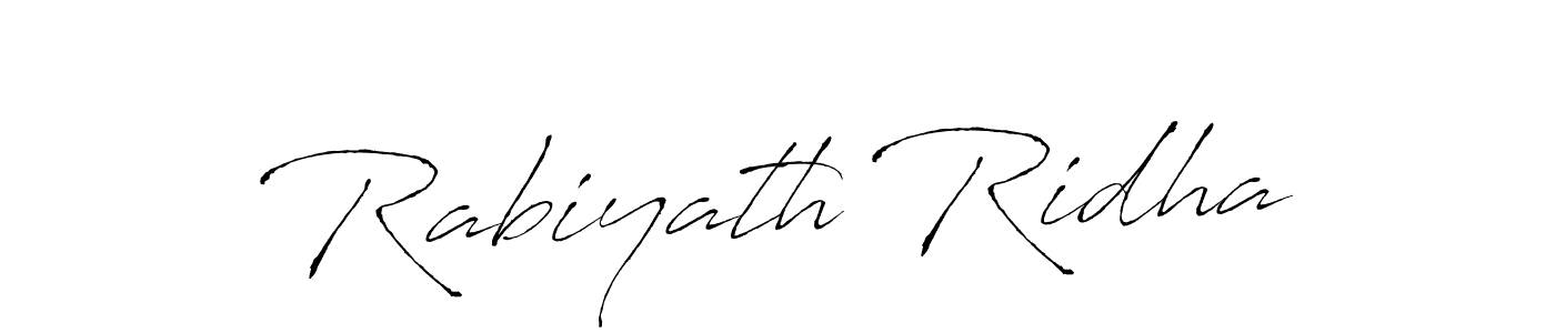 Also You can easily find your signature by using the search form. We will create Rabiyath Ridha name handwritten signature images for you free of cost using Antro_Vectra sign style. Rabiyath Ridha signature style 6 images and pictures png