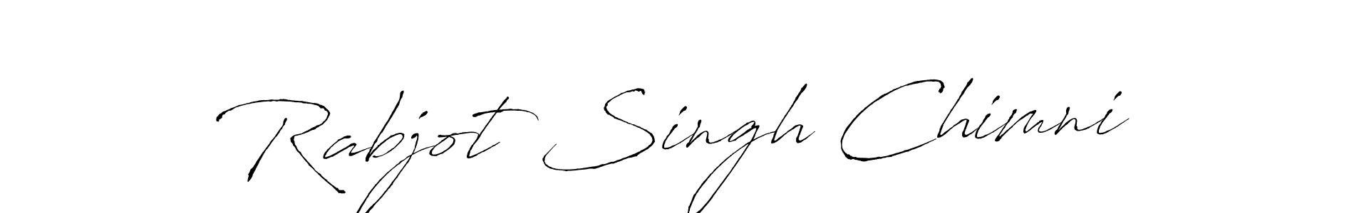 Rabjot Singh Chimni stylish signature style. Best Handwritten Sign (Antro_Vectra) for my name. Handwritten Signature Collection Ideas for my name Rabjot Singh Chimni. Rabjot Singh Chimni signature style 6 images and pictures png