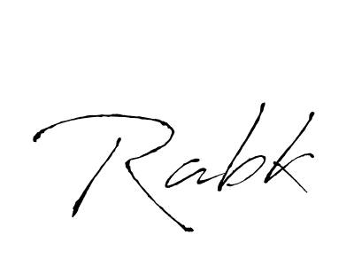 Rabk stylish signature style. Best Handwritten Sign (Antro_Vectra) for my name. Handwritten Signature Collection Ideas for my name Rabk. Rabk signature style 6 images and pictures png