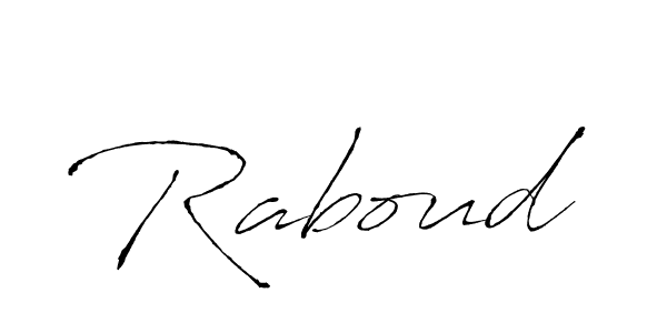 Create a beautiful signature design for name Raboud. With this signature (Antro_Vectra) fonts, you can make a handwritten signature for free. Raboud signature style 6 images and pictures png