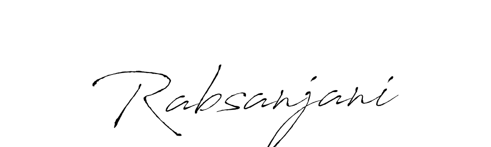Make a short Rabsanjani signature style. Manage your documents anywhere anytime using Antro_Vectra. Create and add eSignatures, submit forms, share and send files easily. Rabsanjani signature style 6 images and pictures png