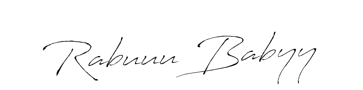 Use a signature maker to create a handwritten signature online. With this signature software, you can design (Antro_Vectra) your own signature for name Rabuuu Babyy. Rabuuu Babyy signature style 6 images and pictures png