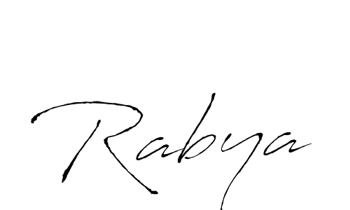 Also we have Rabya name is the best signature style. Create professional handwritten signature collection using Antro_Vectra autograph style. Rabya signature style 6 images and pictures png