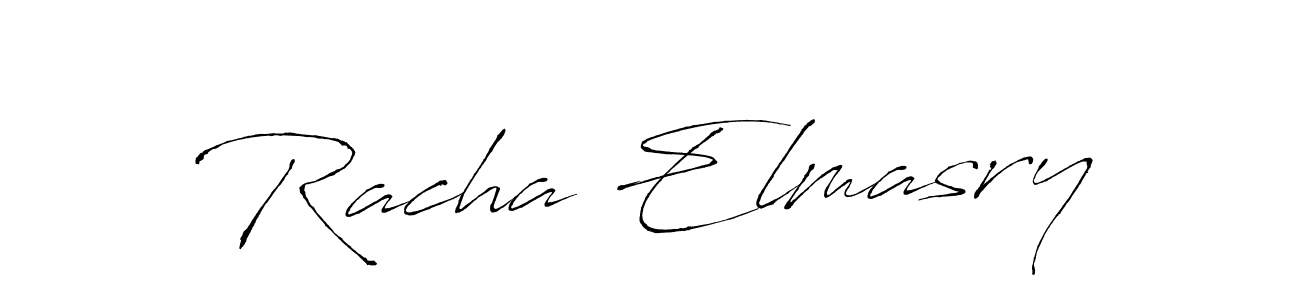 Make a beautiful signature design for name Racha Elmasry. With this signature (Antro_Vectra) style, you can create a handwritten signature for free. Racha Elmasry signature style 6 images and pictures png