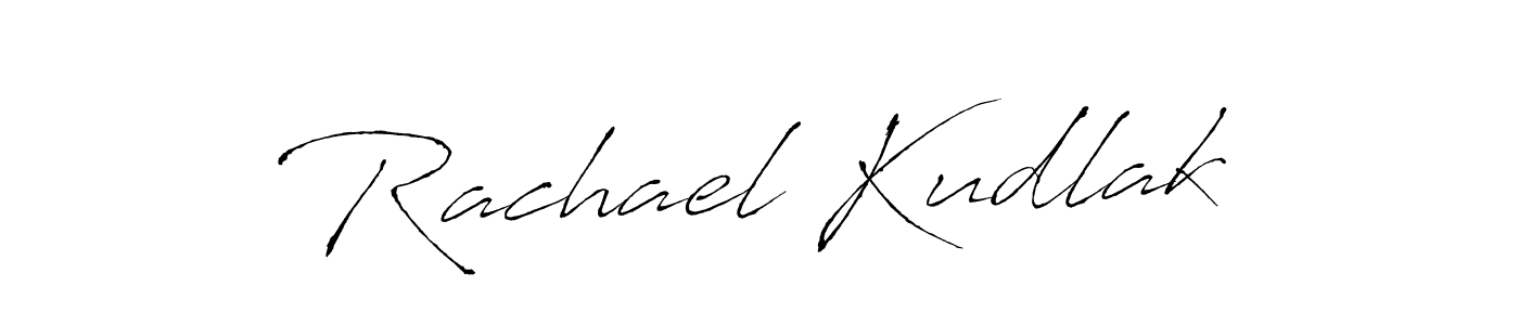 Create a beautiful signature design for name Rachael Kudlak. With this signature (Antro_Vectra) fonts, you can make a handwritten signature for free. Rachael Kudlak signature style 6 images and pictures png