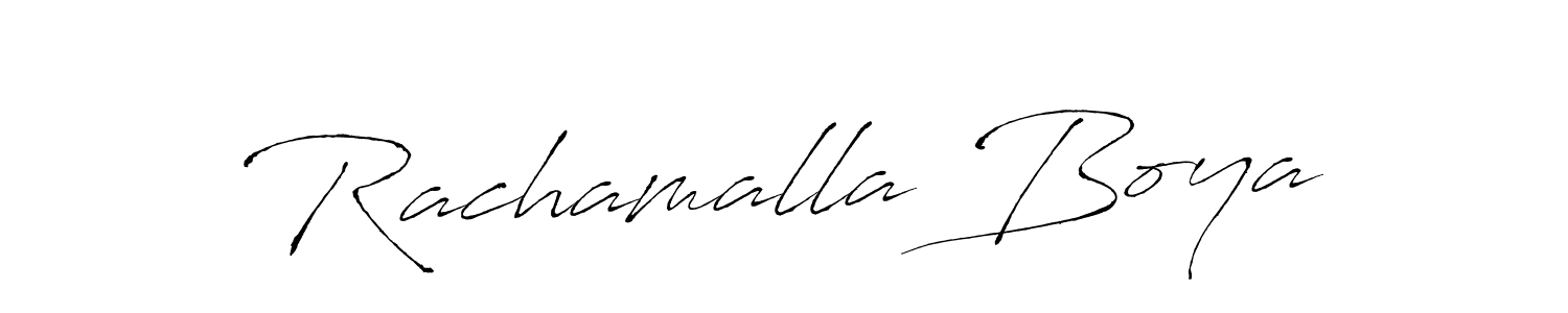 Rachamalla Boya stylish signature style. Best Handwritten Sign (Antro_Vectra) for my name. Handwritten Signature Collection Ideas for my name Rachamalla Boya. Rachamalla Boya signature style 6 images and pictures png