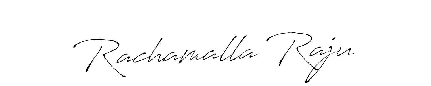 Also You can easily find your signature by using the search form. We will create Rachamalla Raju name handwritten signature images for you free of cost using Antro_Vectra sign style. Rachamalla Raju signature style 6 images and pictures png