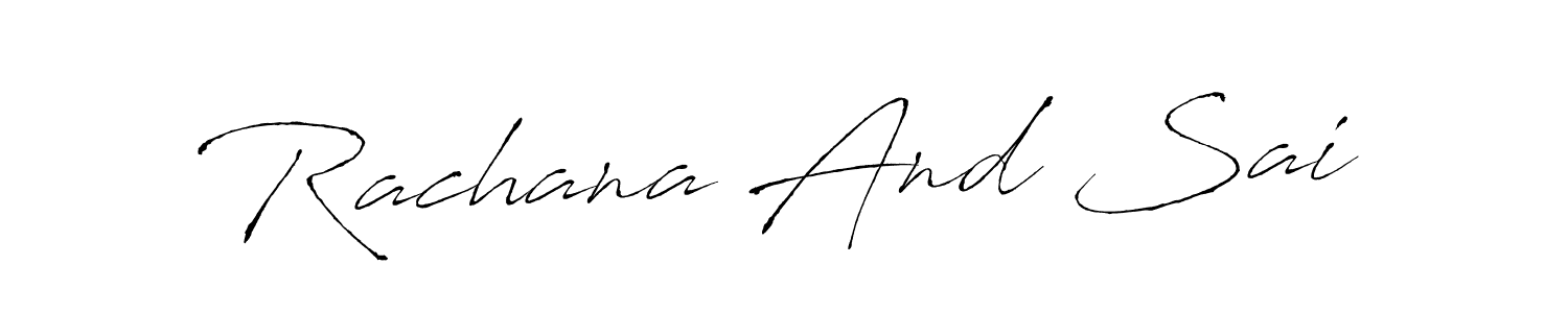 You can use this online signature creator to create a handwritten signature for the name Rachana And Sai. This is the best online autograph maker. Rachana And Sai signature style 6 images and pictures png