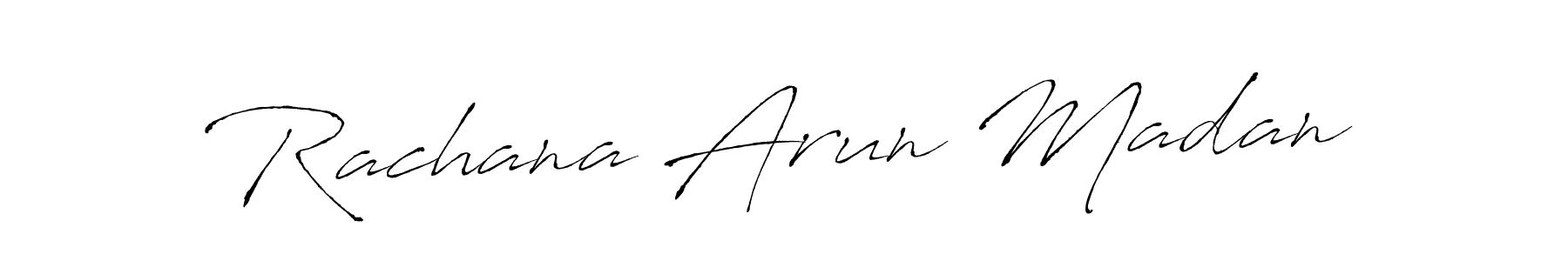 Use a signature maker to create a handwritten signature online. With this signature software, you can design (Antro_Vectra) your own signature for name Rachana Arun Madan. Rachana Arun Madan signature style 6 images and pictures png