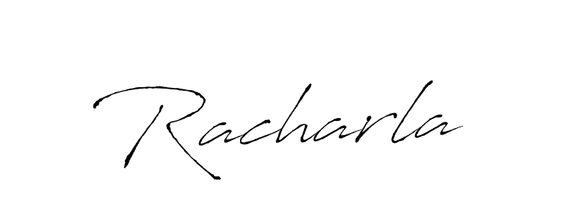 How to make Racharla signature? Antro_Vectra is a professional autograph style. Create handwritten signature for Racharla name. Racharla signature style 6 images and pictures png