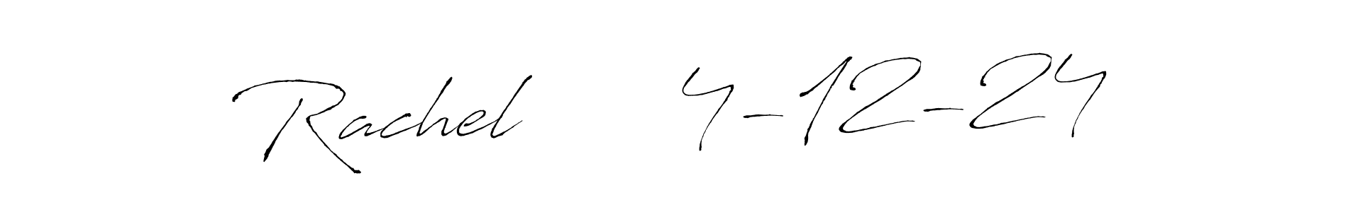 Antro_Vectra is a professional signature style that is perfect for those who want to add a touch of class to their signature. It is also a great choice for those who want to make their signature more unique. Get Rachel      4-12-24 name to fancy signature for free. Rachel      4-12-24 signature style 6 images and pictures png