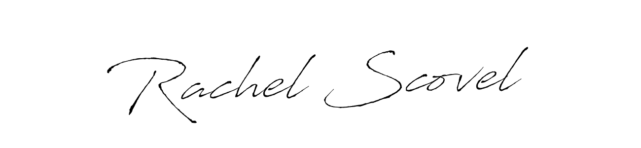 Rachel Scovel stylish signature style. Best Handwritten Sign (Antro_Vectra) for my name. Handwritten Signature Collection Ideas for my name Rachel Scovel. Rachel Scovel signature style 6 images and pictures png