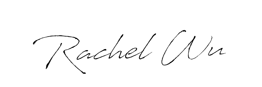 You should practise on your own different ways (Antro_Vectra) to write your name (Rachel Wu) in signature. don't let someone else do it for you. Rachel Wu signature style 6 images and pictures png