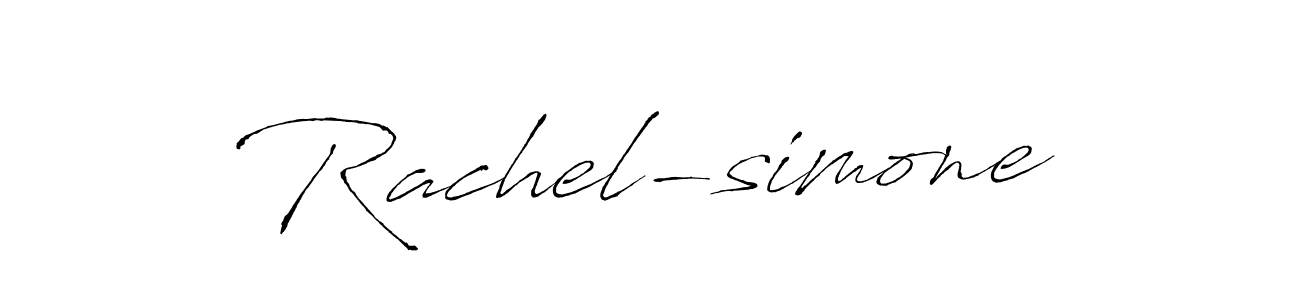 Use a signature maker to create a handwritten signature online. With this signature software, you can design (Antro_Vectra) your own signature for name Rachel-simone. Rachel-simone signature style 6 images and pictures png