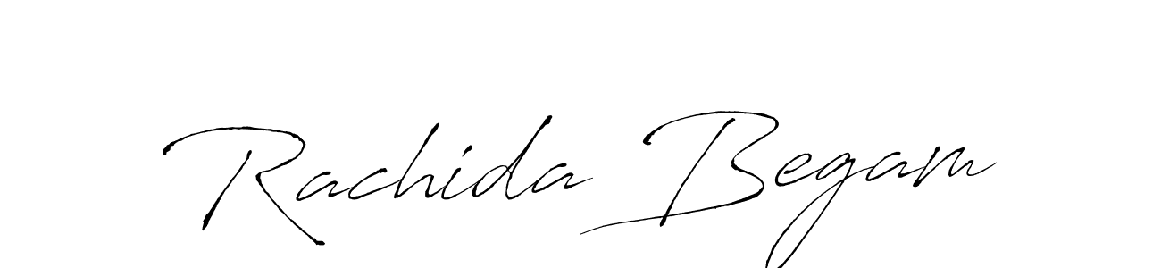Make a beautiful signature design for name Rachida Begam. With this signature (Antro_Vectra) style, you can create a handwritten signature for free. Rachida Begam signature style 6 images and pictures png