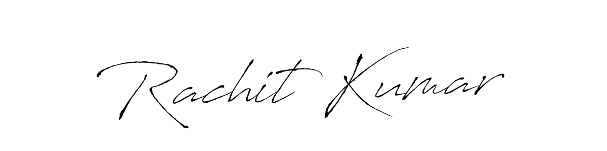 Make a beautiful signature design for name Rachit Kumar. With this signature (Antro_Vectra) style, you can create a handwritten signature for free. Rachit Kumar signature style 6 images and pictures png