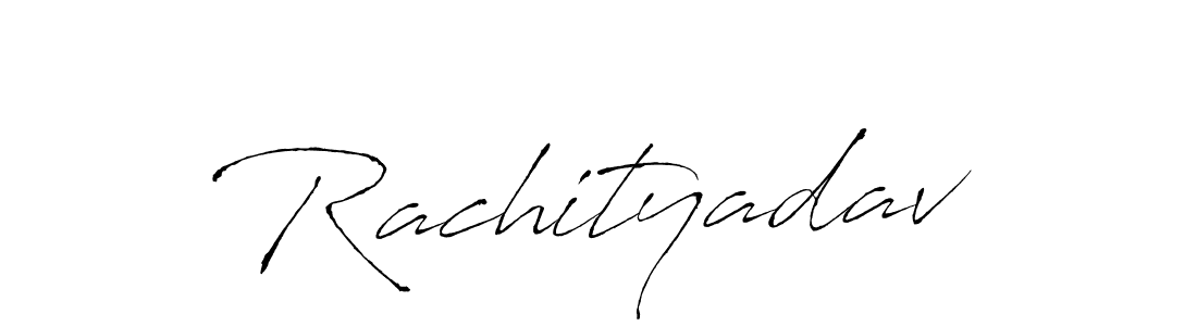 Design your own signature with our free online signature maker. With this signature software, you can create a handwritten (Antro_Vectra) signature for name Rachityadav. Rachityadav signature style 6 images and pictures png