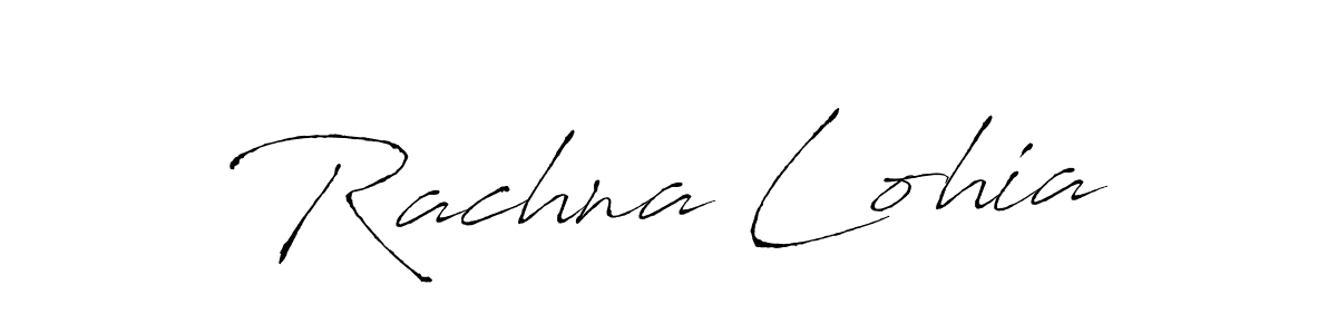 You should practise on your own different ways (Antro_Vectra) to write your name (Rachna Lohia) in signature. don't let someone else do it for you. Rachna Lohia signature style 6 images and pictures png