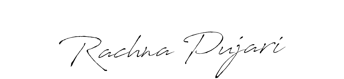 The best way (Antro_Vectra) to make a short signature is to pick only two or three words in your name. The name Rachna Pujari include a total of six letters. For converting this name. Rachna Pujari signature style 6 images and pictures png
