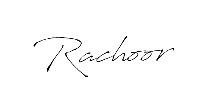 Make a beautiful signature design for name Rachoor. With this signature (Antro_Vectra) style, you can create a handwritten signature for free. Rachoor signature style 6 images and pictures png