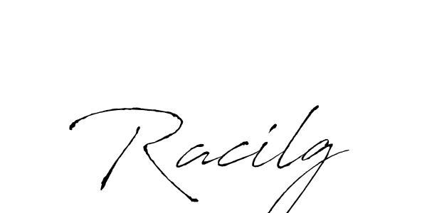 How to make Racilg name signature. Use Antro_Vectra style for creating short signs online. This is the latest handwritten sign. Racilg signature style 6 images and pictures png