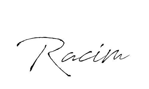 Also we have Racim name is the best signature style. Create professional handwritten signature collection using Antro_Vectra autograph style. Racim signature style 6 images and pictures png