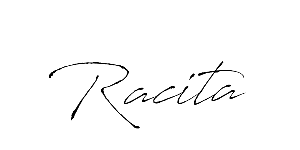 How to make Racita name signature. Use Antro_Vectra style for creating short signs online. This is the latest handwritten sign. Racita signature style 6 images and pictures png