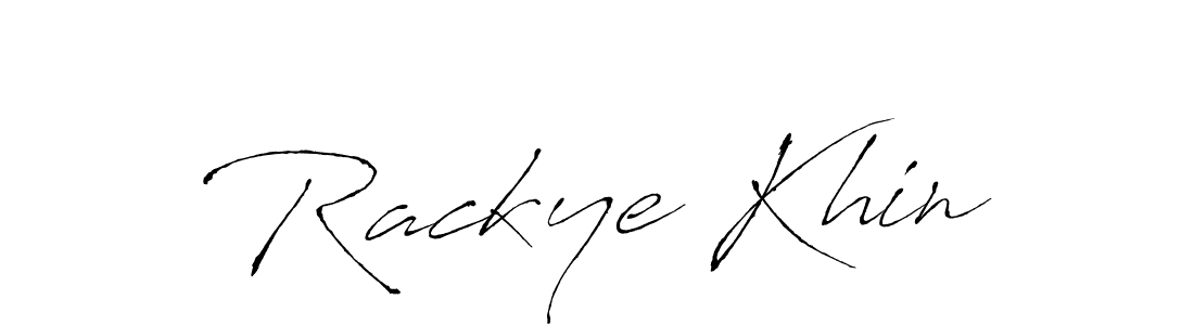 Similarly Antro_Vectra is the best handwritten signature design. Signature creator online .You can use it as an online autograph creator for name Rackye Khin. Rackye Khin signature style 6 images and pictures png