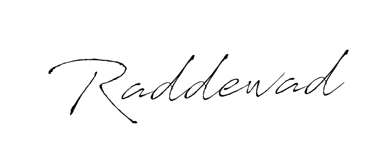 Create a beautiful signature design for name Raddewad. With this signature (Antro_Vectra) fonts, you can make a handwritten signature for free. Raddewad signature style 6 images and pictures png
