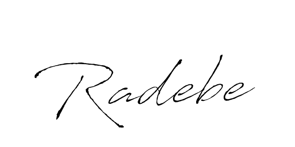 Best and Professional Signature Style for Radebe. Antro_Vectra Best Signature Style Collection. Radebe signature style 6 images and pictures png