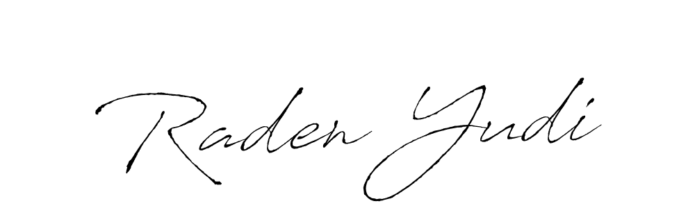 Design your own signature with our free online signature maker. With this signature software, you can create a handwritten (Antro_Vectra) signature for name Raden Yudi. Raden Yudi signature style 6 images and pictures png