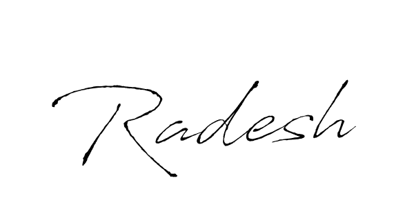 Design your own signature with our free online signature maker. With this signature software, you can create a handwritten (Antro_Vectra) signature for name Radesh. Radesh signature style 6 images and pictures png