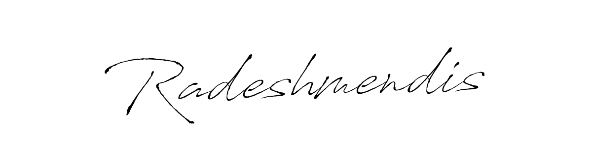 It looks lik you need a new signature style for name Radeshmendis. Design unique handwritten (Antro_Vectra) signature with our free signature maker in just a few clicks. Radeshmendis signature style 6 images and pictures png
