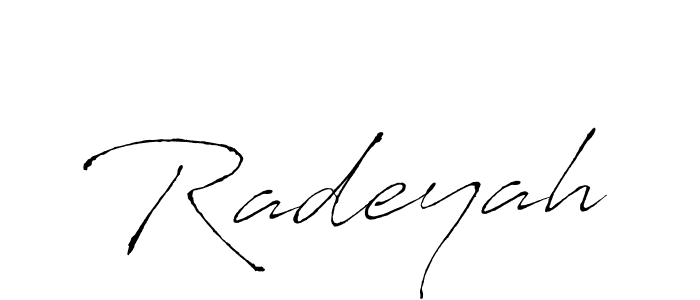 Also we have Radeyah name is the best signature style. Create professional handwritten signature collection using Antro_Vectra autograph style. Radeyah signature style 6 images and pictures png