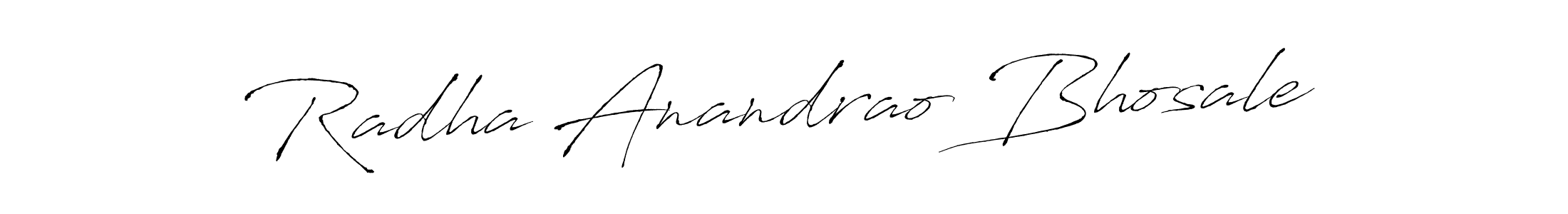 How to make Radha Anandrao Bhosale signature? Antro_Vectra is a professional autograph style. Create handwritten signature for Radha Anandrao Bhosale name. Radha Anandrao Bhosale signature style 6 images and pictures png