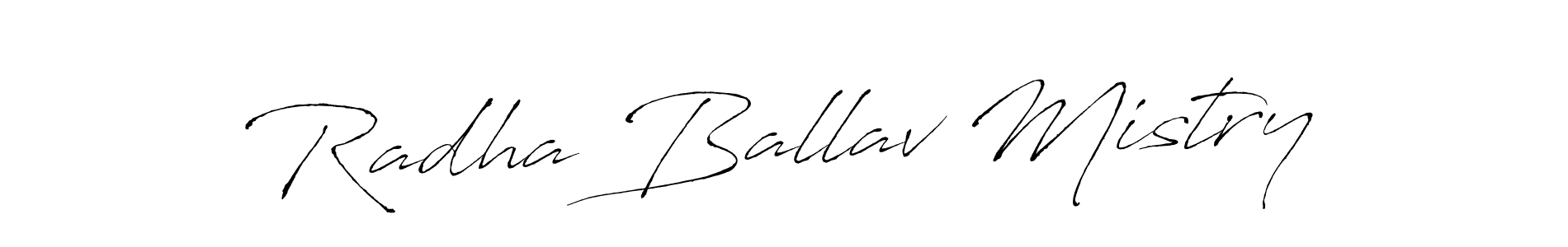 Make a beautiful signature design for name Radha Ballav Mistry. With this signature (Antro_Vectra) style, you can create a handwritten signature for free. Radha Ballav Mistry signature style 6 images and pictures png